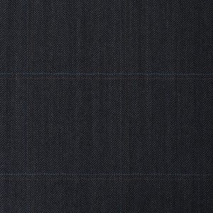 17021 dark Grey herringbone with aqua /rust Check