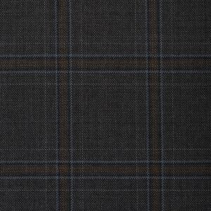 17029 – dark Grey with rust and blue over check