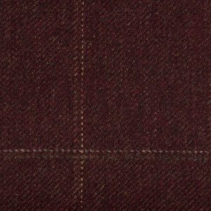 19026- Burgundy with Green /Gold / silver check