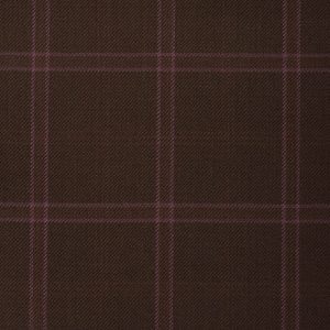 17014-  dark brown with pink check