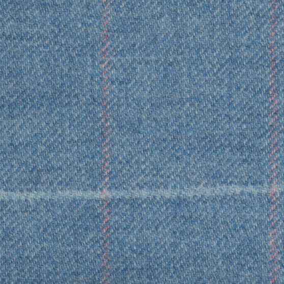 19014 - Blue with Aqua and pink check