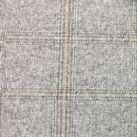 J34001 - Grey check 100% Lambswool