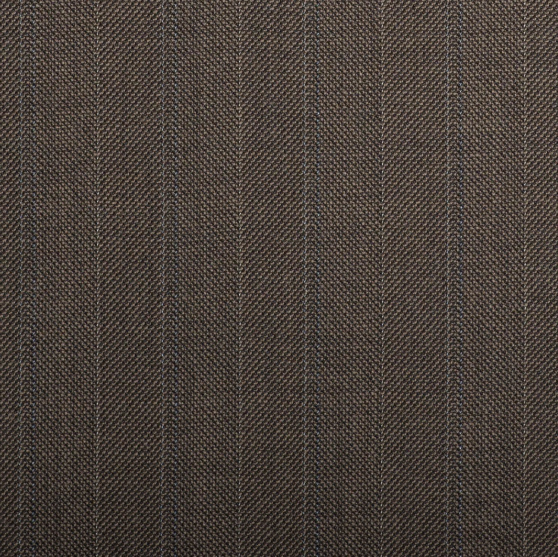 Q15056 - Brown/Fawn Herringbone With Blue Double Stripe