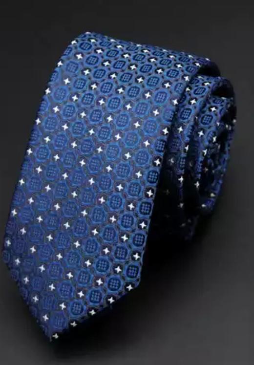 Navy Blue Pattern Tie