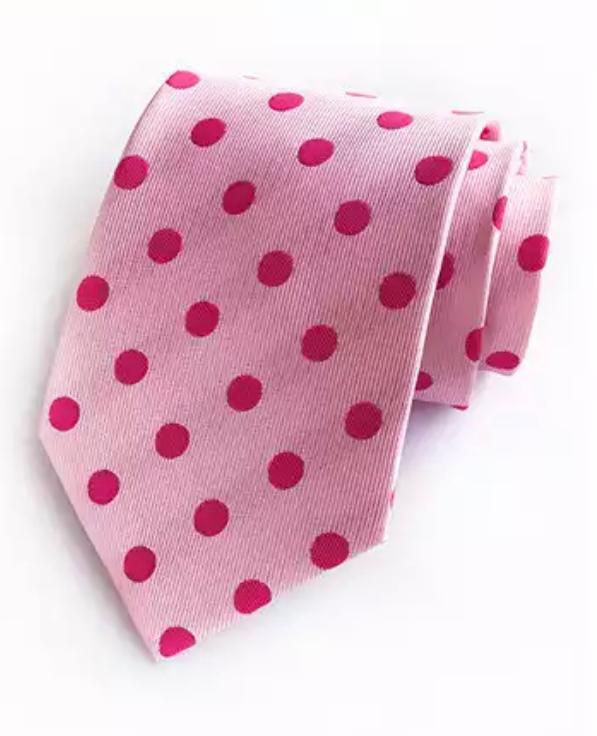 Pink Polka Dot Tie