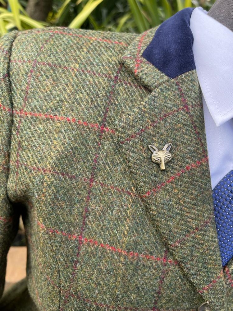 Olive Green Tweed/Triple Overcheck Size 6 ,8,10 only