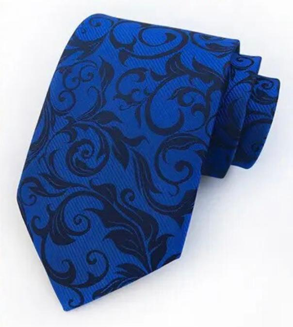 Royal  Blue Paisley Tie
