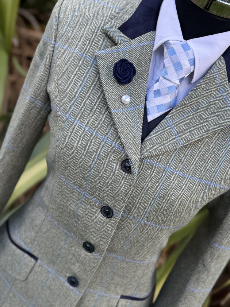 Green / Fawn Gamekeeper Tweed size 8 &12