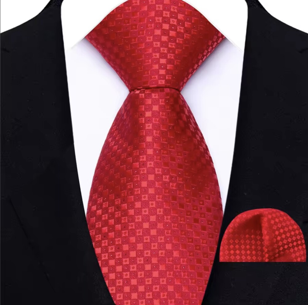 Red Check Tie