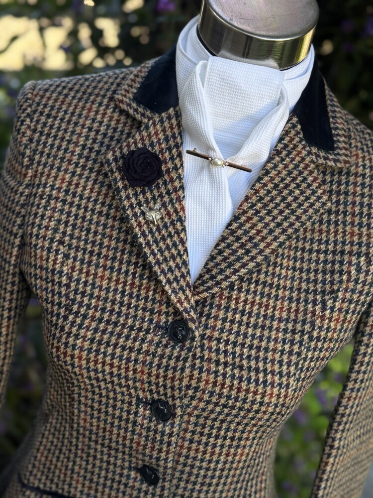 Houndstooth Tweed / Navy Trim