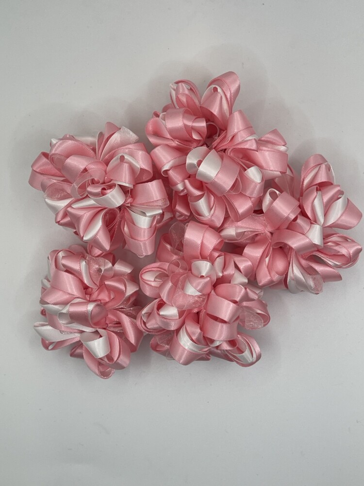 Pink & White Hair Scrunchie