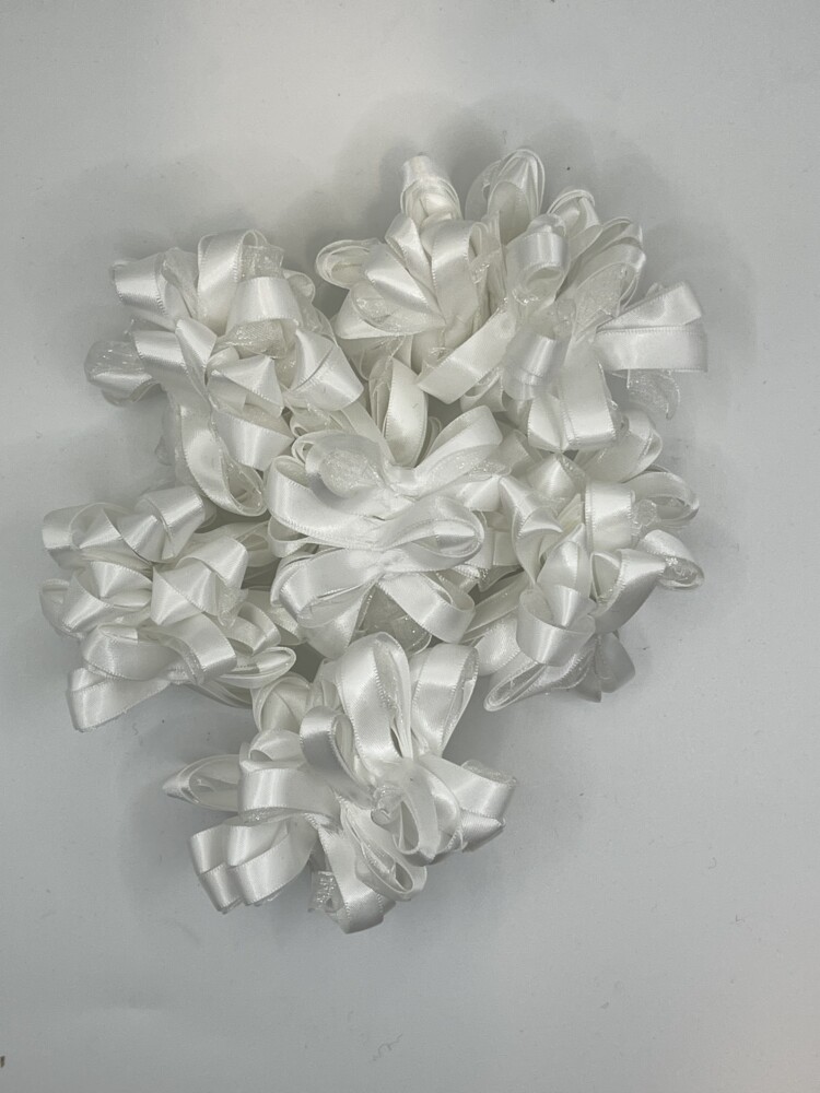 White Hair Scrunchie