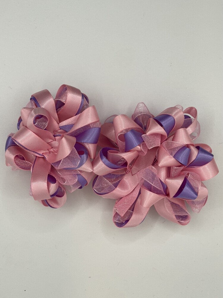 Lilac & Pink Hair Scrunchie