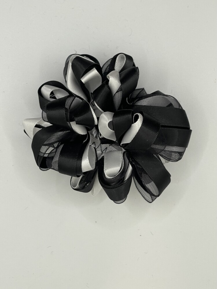 Black & White Hair Scrunchie
